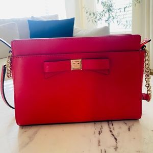 Kate spade ♠️ Angelica cross body purse like red color wear it ones